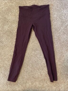 Lululemon Maroon Low-Rise Leggings